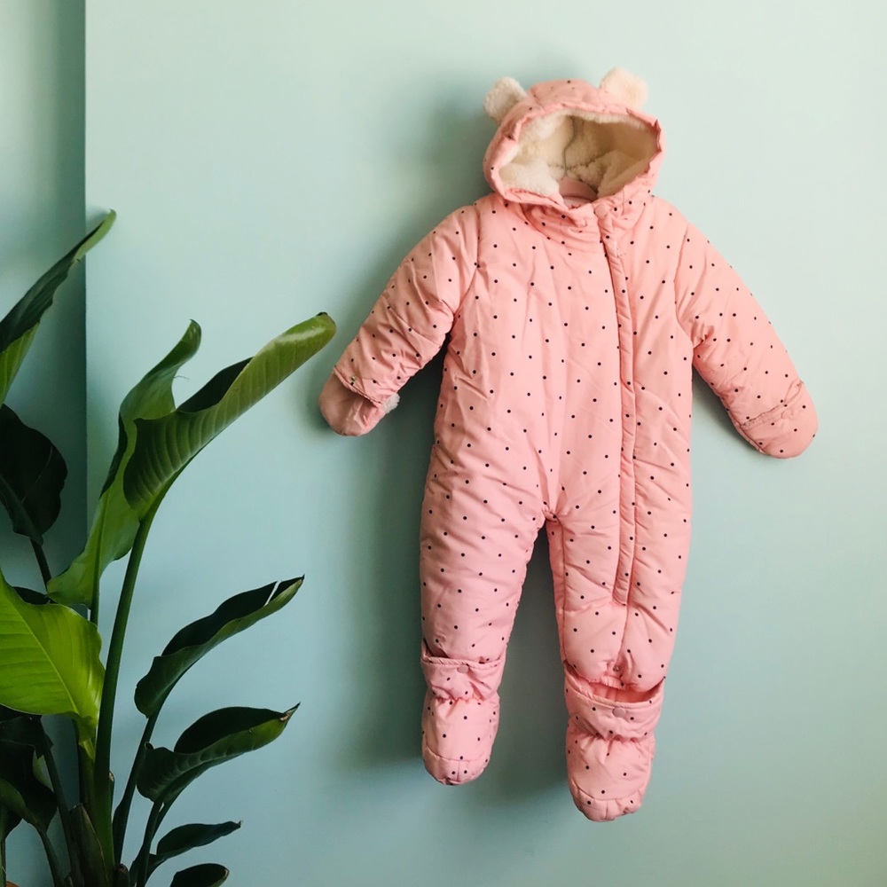 Carters OshKosh baby girl 1piece snowsuit
